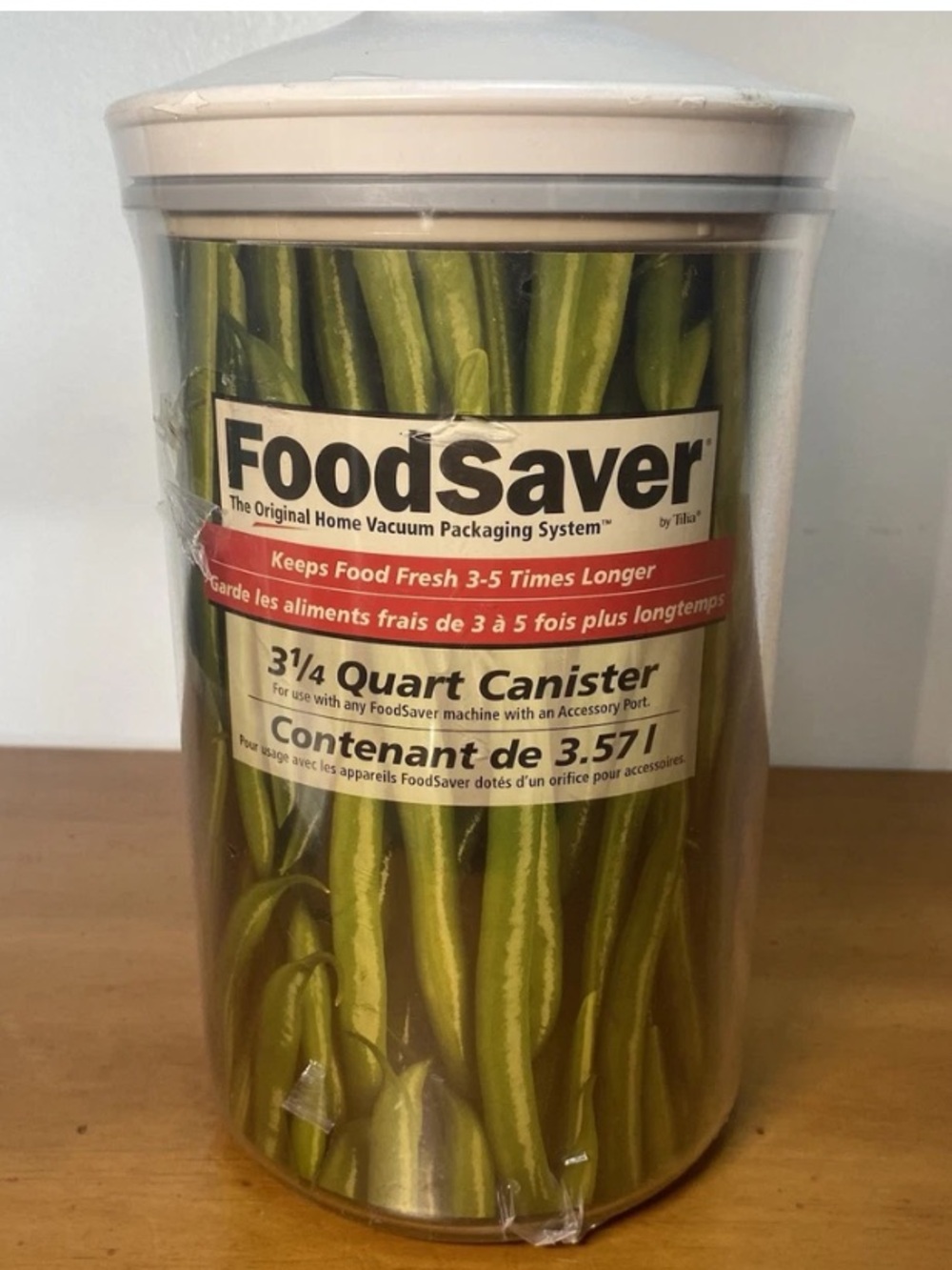 FoodSaver 3.5L Clear Vacuum Sealer Canister 3 1/4 3.25 Quart Jar Jug New Sealed